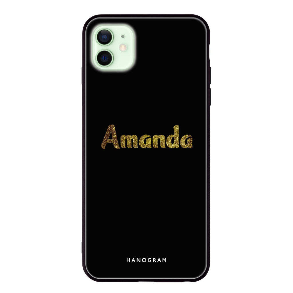 Glittering Gold iPhone 12 mini 超薄強化玻璃殻