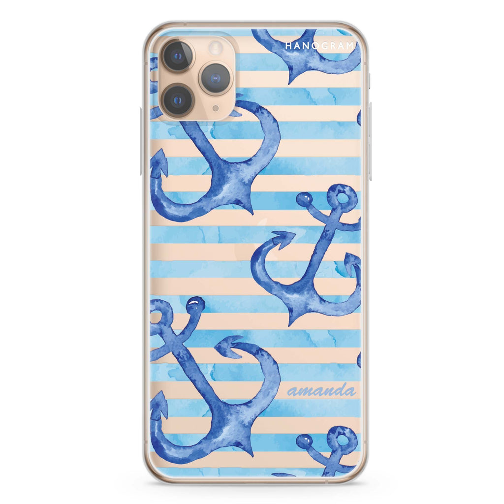 Blue Anchor iPhone 11 Pro Max 水晶透明保護殼