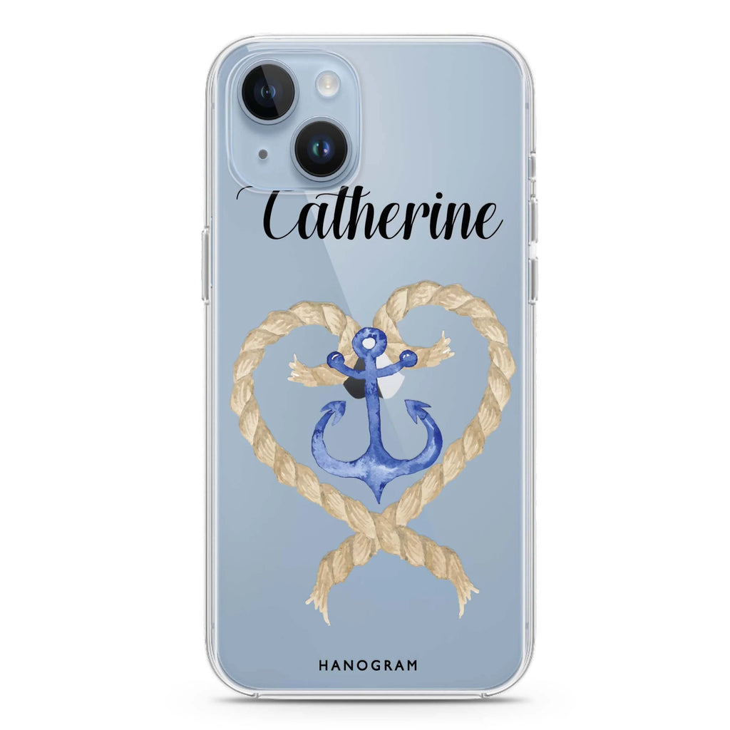 Heart & Anchor iPhone 14 水晶透明保護殼