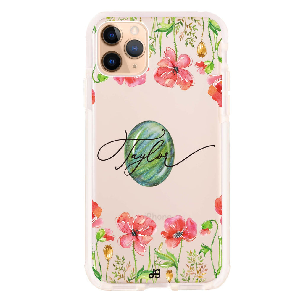 The Greengem Flowers iPhone 11 Pro Max 吸震防摔保護殼