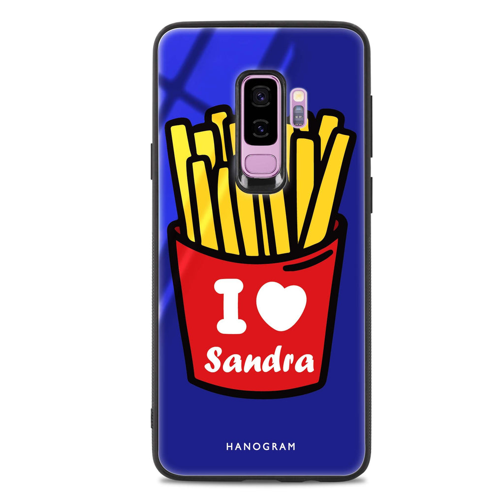 I Love French Fries Samsung S9 Plus 超薄強化玻璃殻