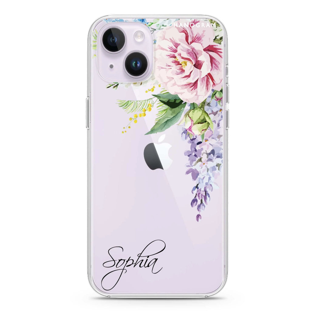 Tropical Floral II iPhone 14 plus 水晶透明保護殼