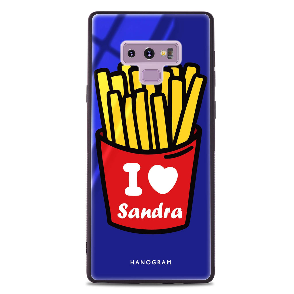I Love French Fries Samsung Note 9 超薄強化玻璃殻