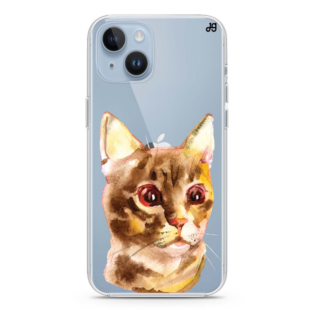 Watercolour Cat iPhone 14 plus 水晶透明保護殼