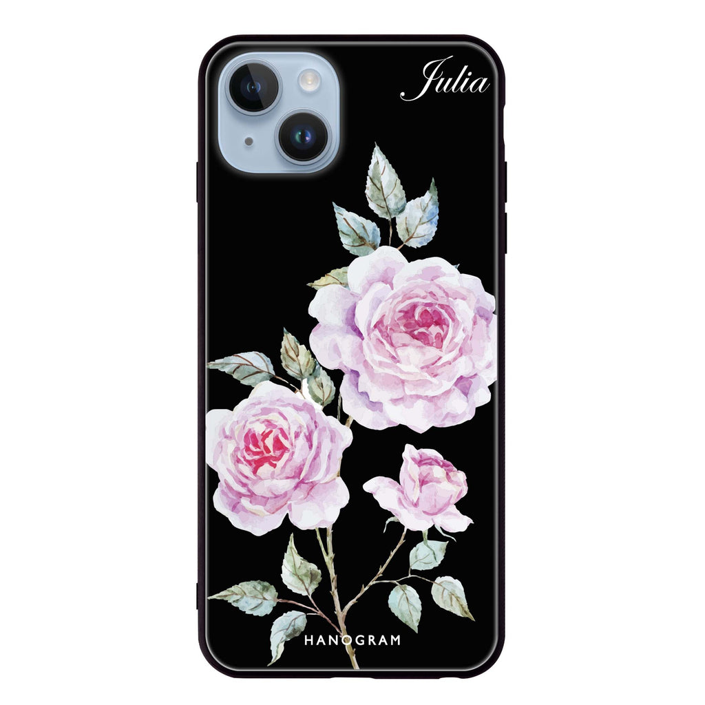 Simple Floral iPhone 13 超薄強化玻璃殻