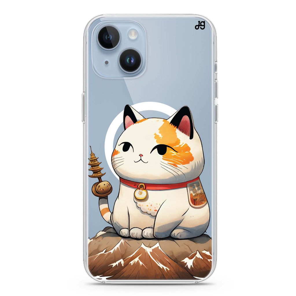 A Cute Cat iPhone 14 Plus Magsafe 兼容水晶透明保護殼