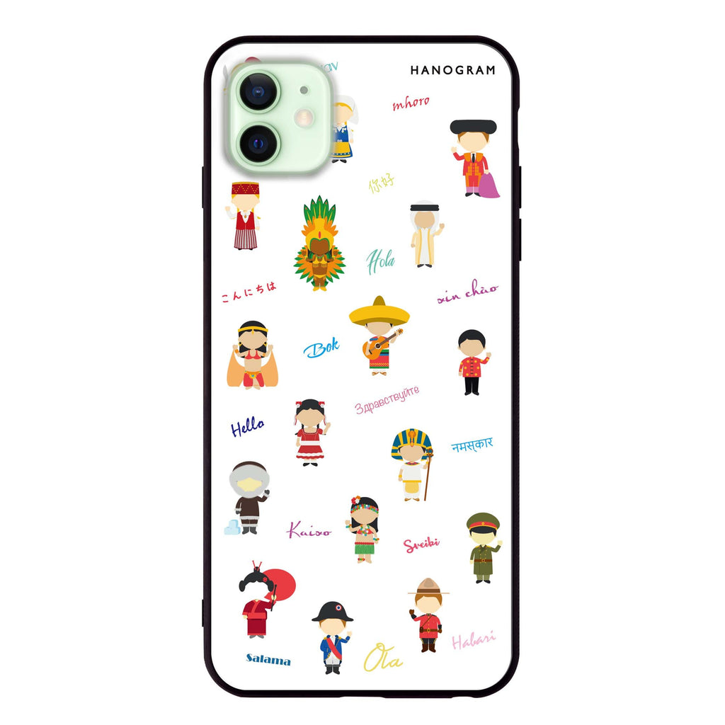 Culture People iPhone 12 mini 超薄強化玻璃殻