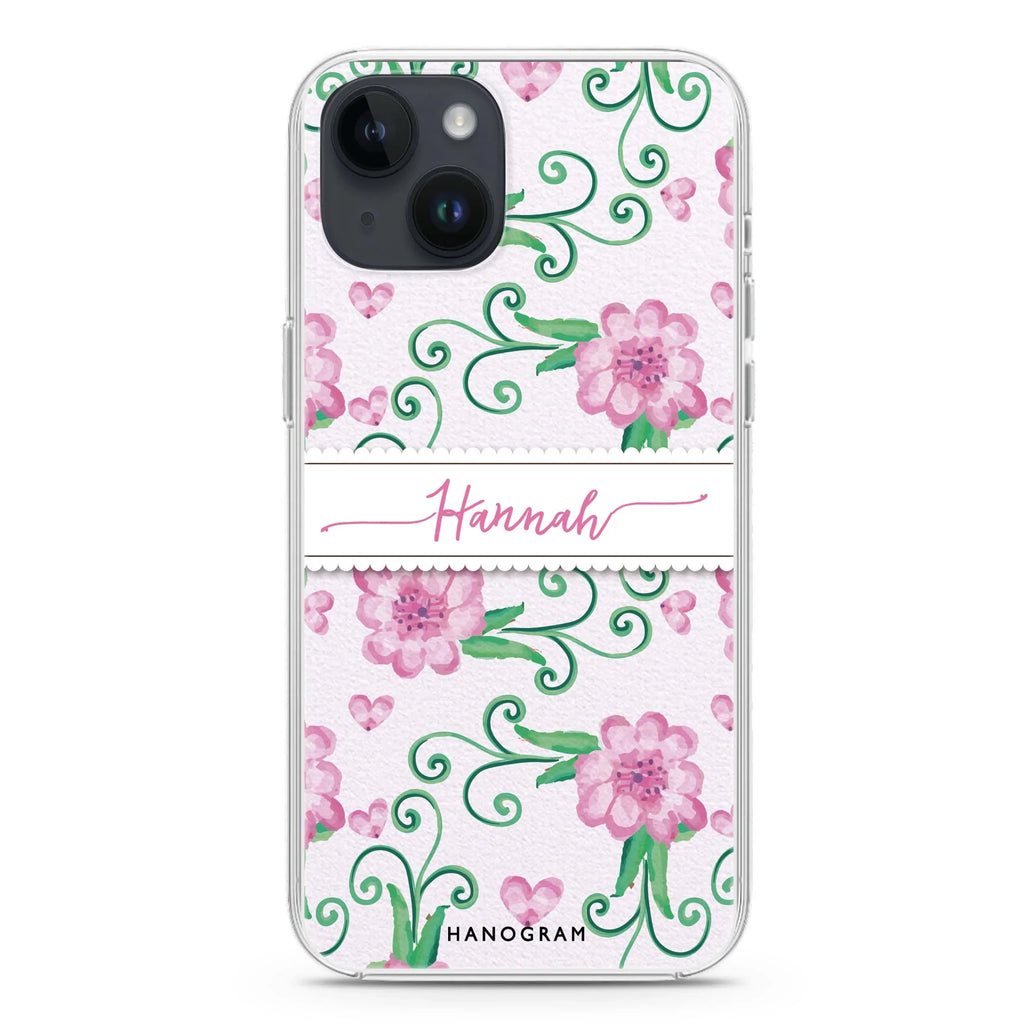 The Dancing Flower iPhone 14 Magsafe 兼容水晶透明保護殼
