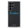 Glittering Blue Samsung Galaxy Ultra 可加名字透明保護殼，適用 S26/S25/S24/S23 Ultra，圖1