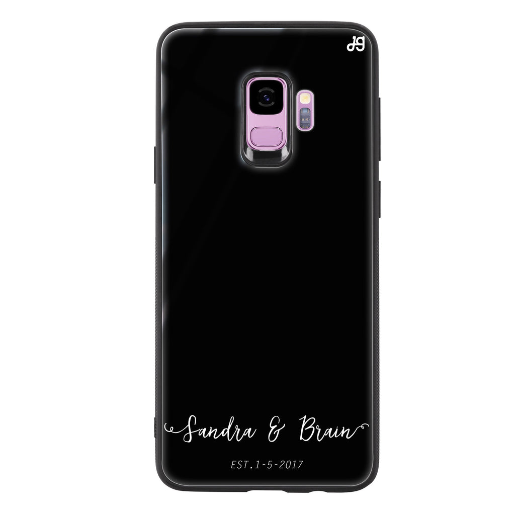 You & Me & Our Date Samsung S9 超薄強化玻璃殻