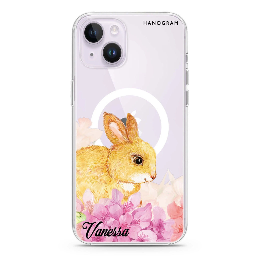 Bunny & Me iPhone 14 Plus Magsafe 兼容水晶透明保護殼