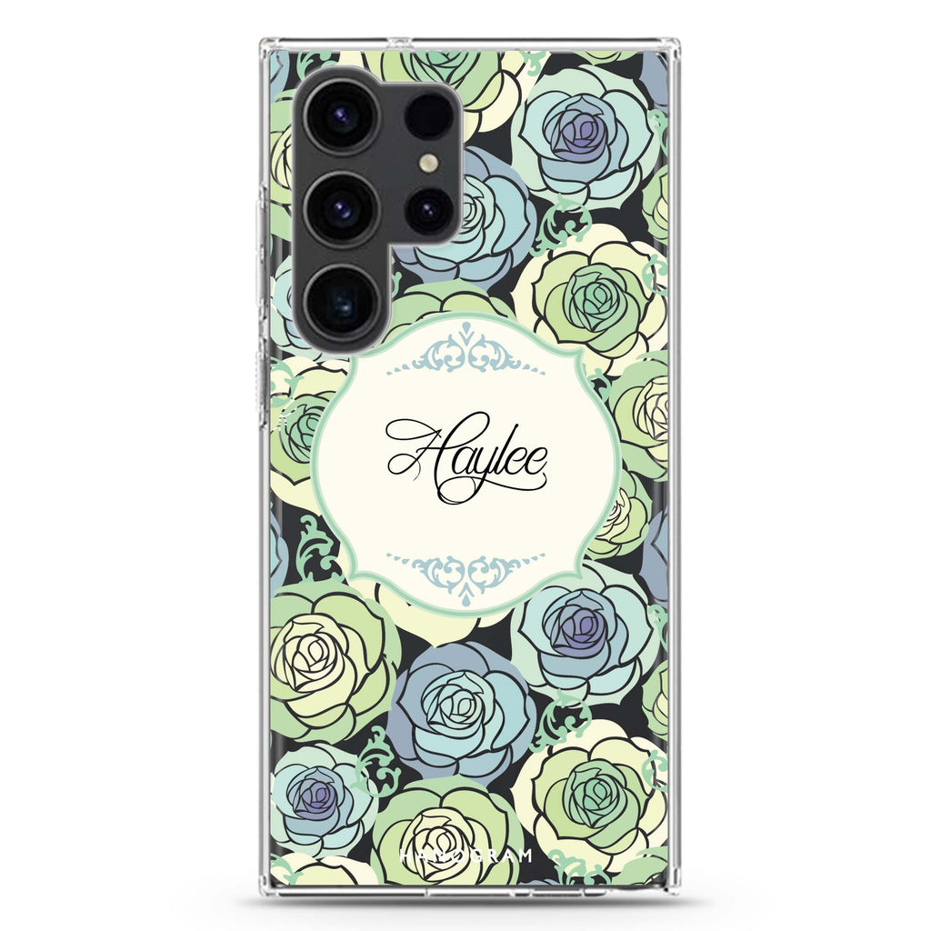 Art of Rose I Samsung Galaxy Ultra 可加名字透明保護殼，適用 S26/S25/S24/S23 Ultra，圖1