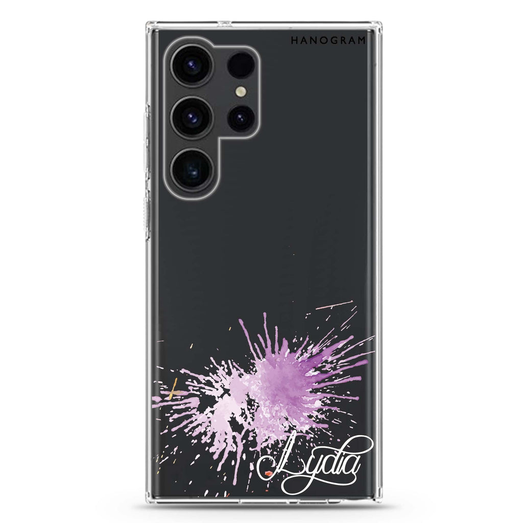 Paint Smash Samsung Galaxy Ultra 可加名字透明保護殼，適用 S26/S25/S24/S23 Ultra，圖1