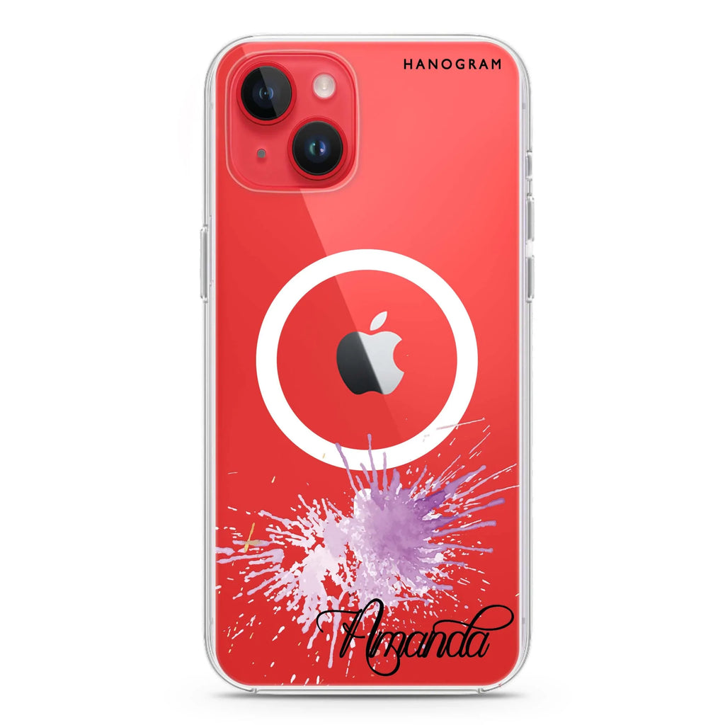 Paint Smash iPhone 14 Magsafe 兼容水晶透明保護殼