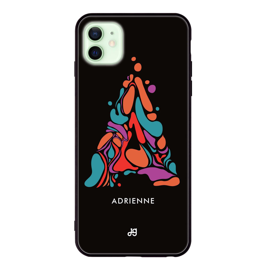 Marble Monogram iPhone 12 mini 超薄強化玻璃殻