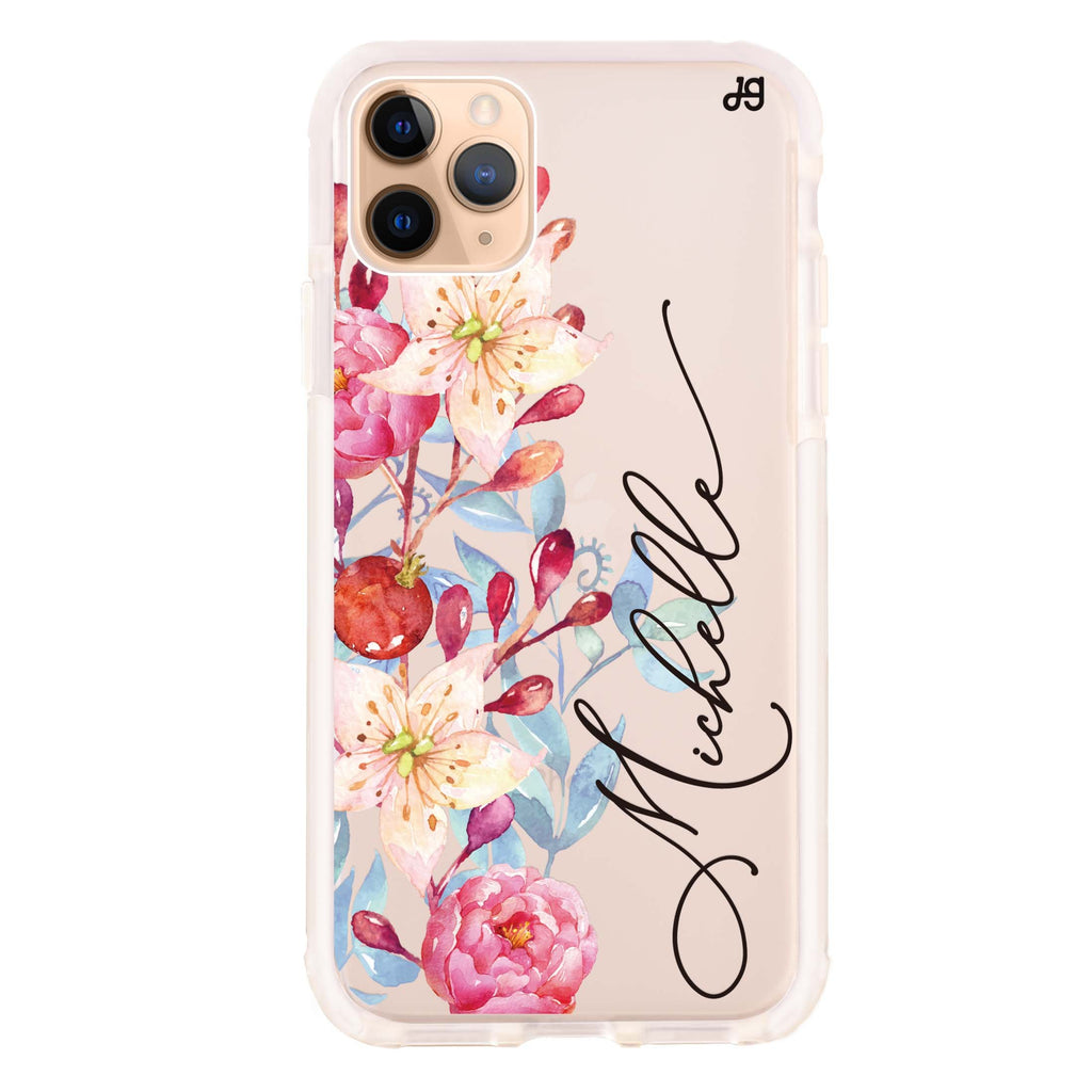Pink Watercolor Floral Bouquet iPhone 11 Pro Max 吸震防摔保護殼