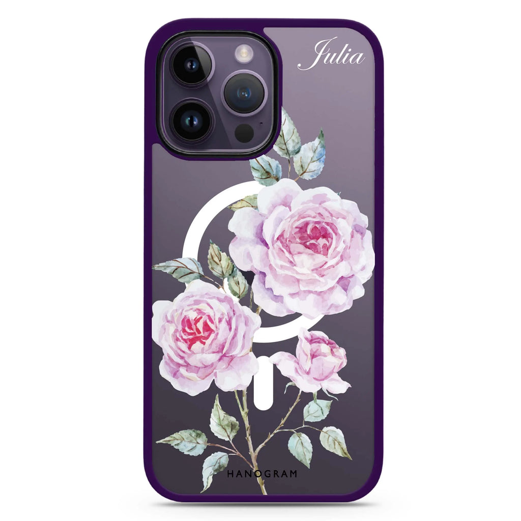Simple Floral Magsafe 兼容防衝擊保護殼