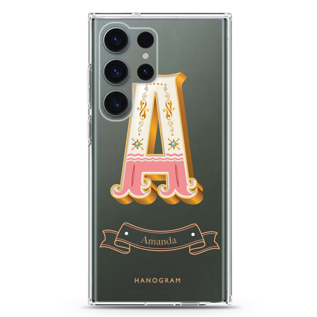 Circus monogram Samsung Galaxy Ultra 透明保護殼，適用 S26/S25/S24/S23 Ultra，圖1