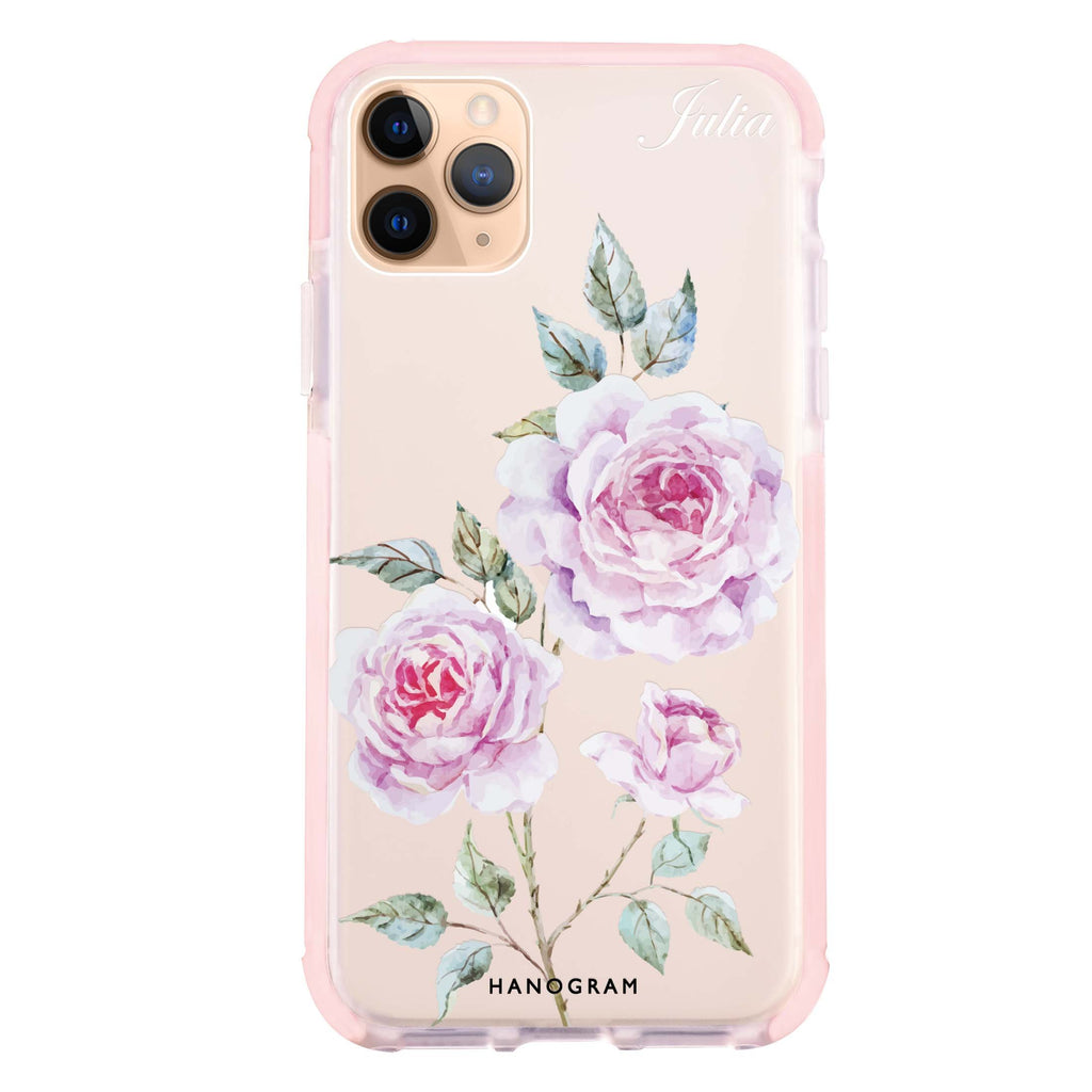 Simple Floral iPhone 11 Pro Max 吸震防摔保護殼