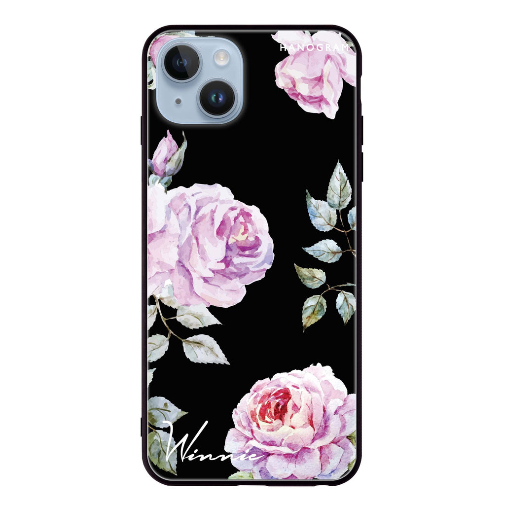 Classic Floral iPhone 14 超薄強化玻璃殻