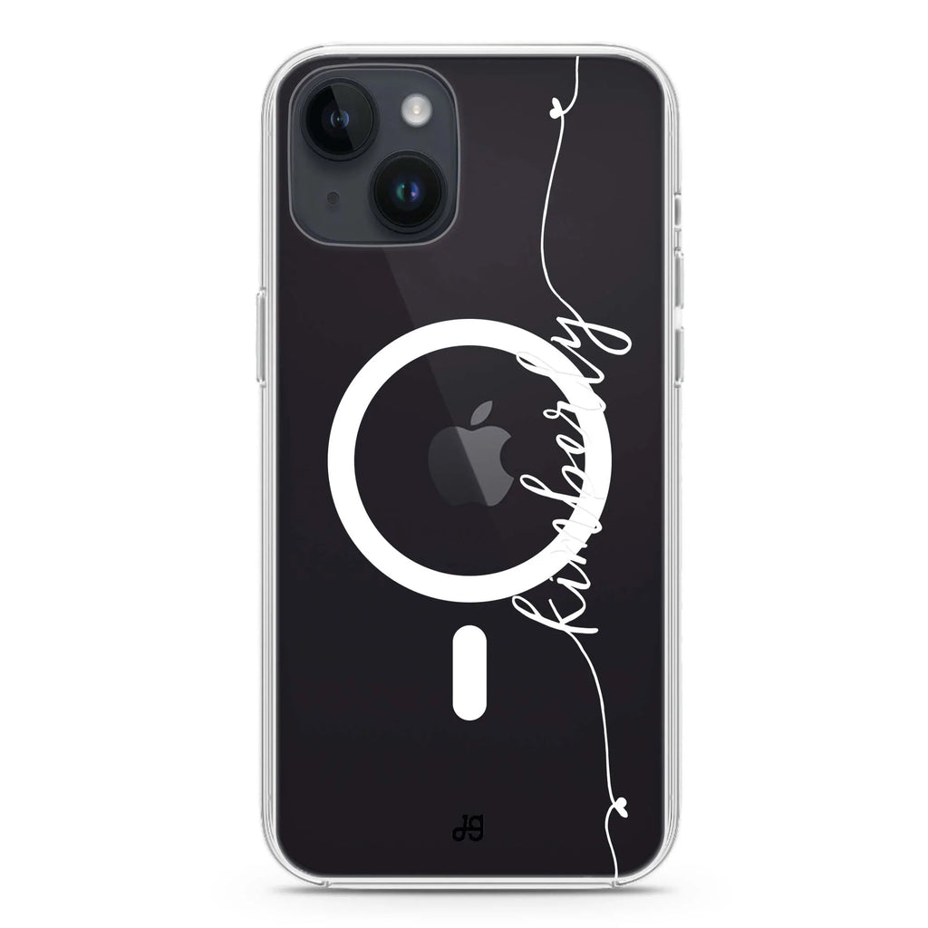 Heart Word iPhone 14 Magsafe 兼容水晶透明保護殼