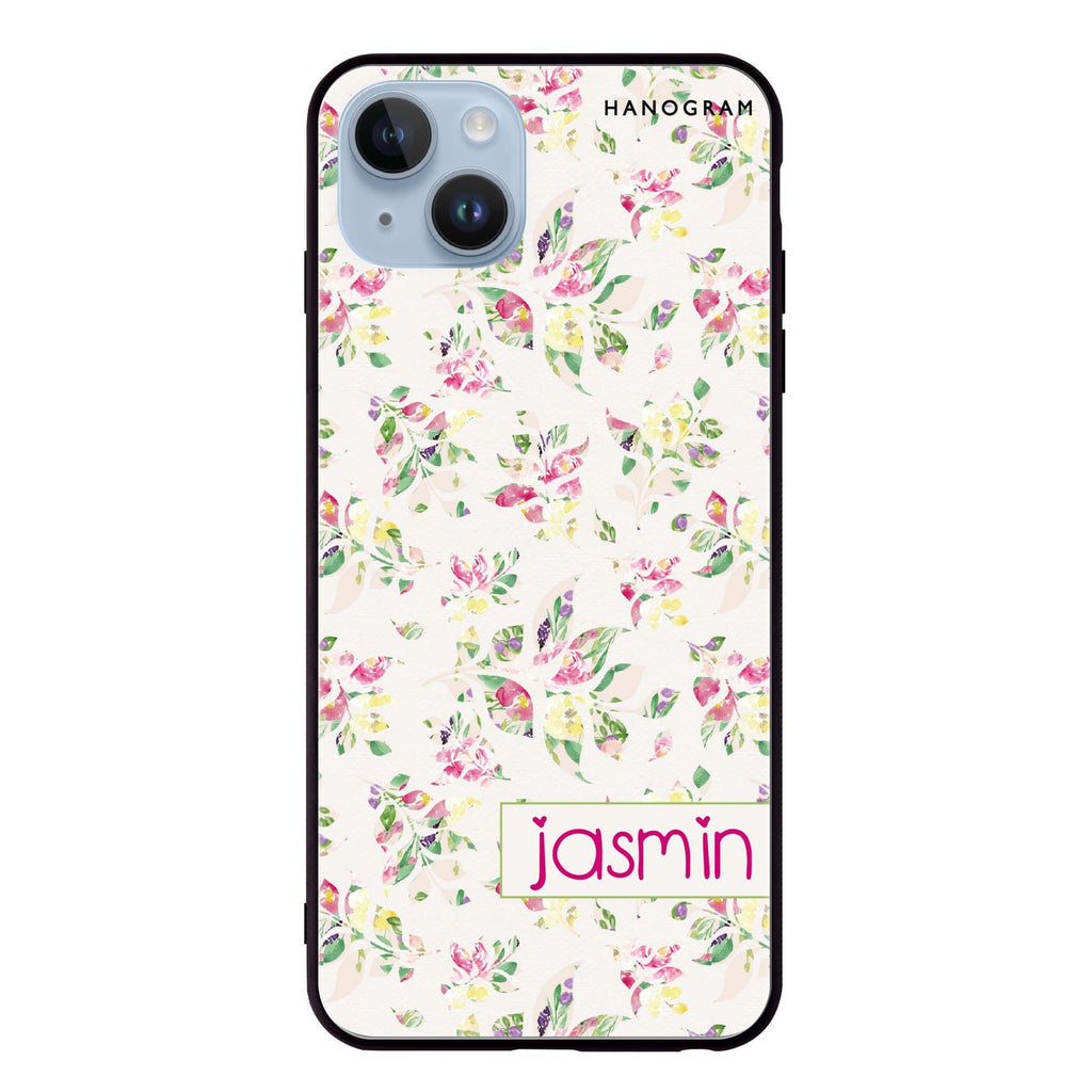 Floral Rain iPhone 14 超薄強化玻璃殻