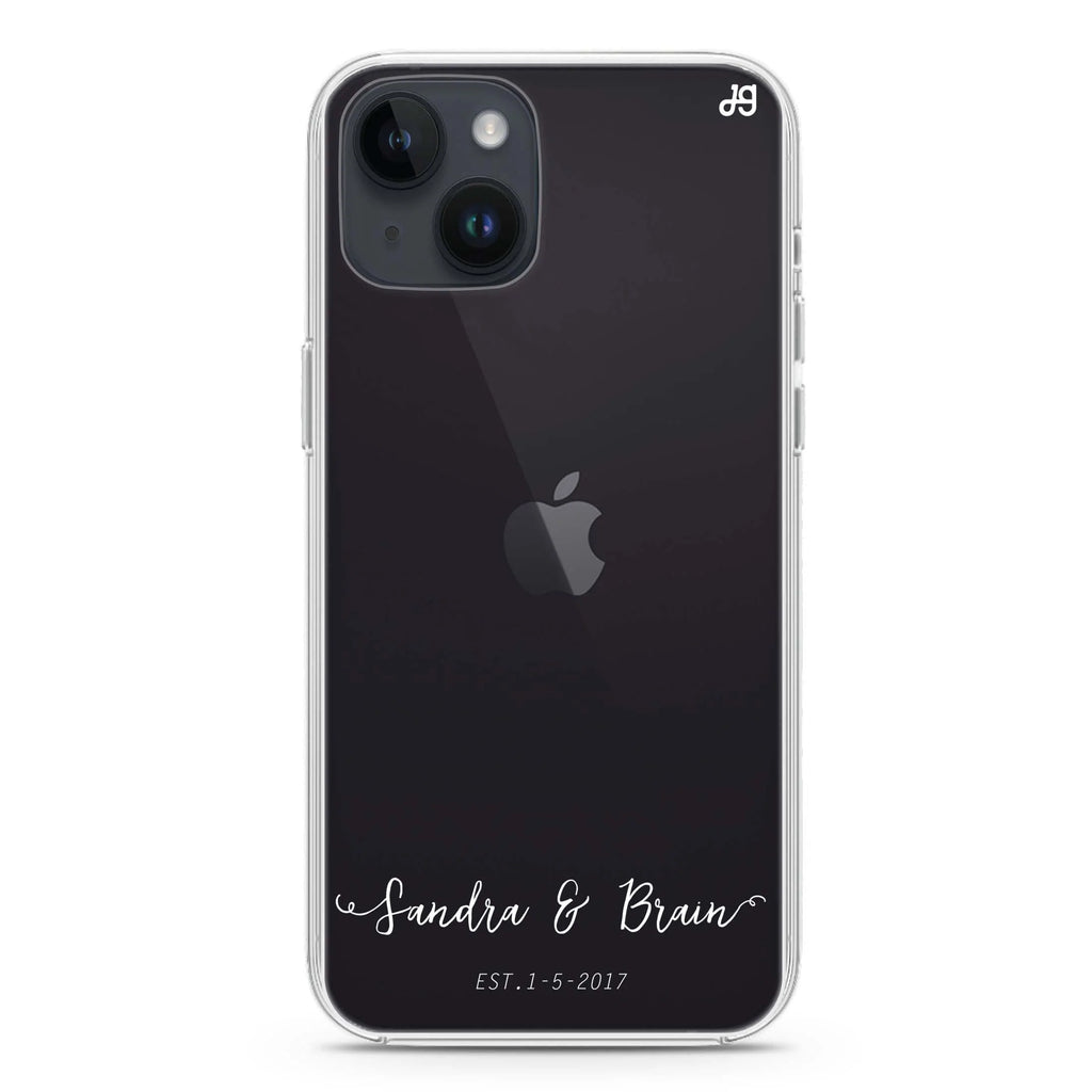 You & Me & Our Date iPhone 14 水晶透明保護殼