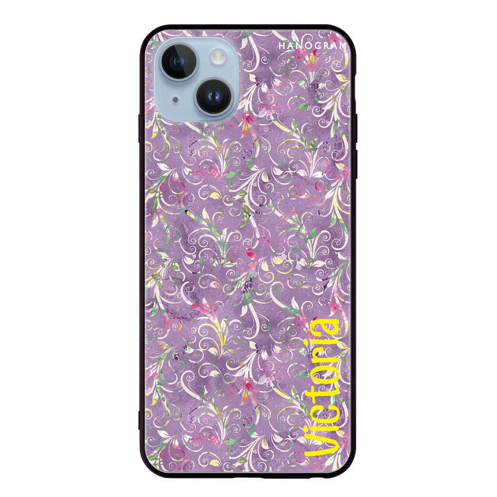 Curly Flowers iPhone 13 Mini 超薄強化玻璃殻