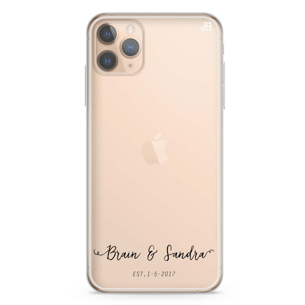 You & Me & Our Date iPhone 11 Pro Max 水晶透明保護殼