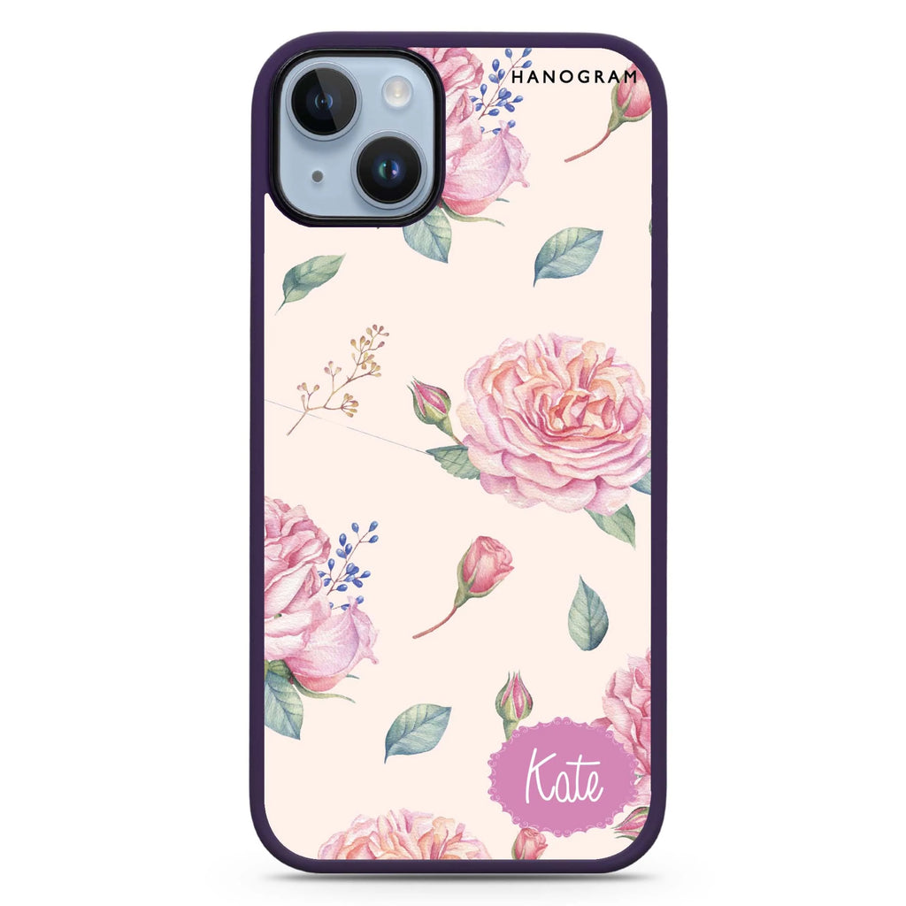 Pinky Flowers iPhone 14 Plus Magsafe 兼容防衝擊保護殼