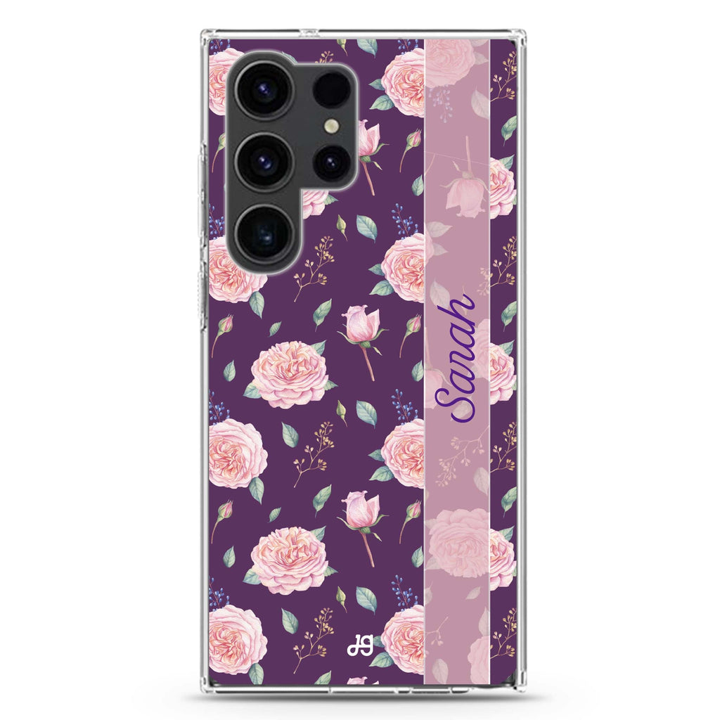 Naughty Purple Samsung Galaxy Ultra 可加名字透明保護殼，適用 S26/S25/S24/S23 Ultra，圖1