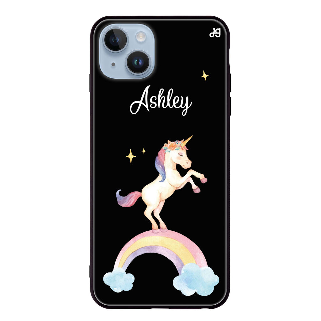 Rainbow Unicorn Unicorn iPhone 13 Mini 超薄強化玻璃殻
