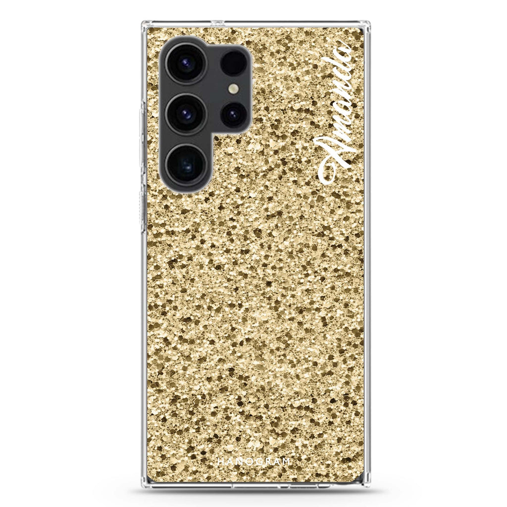 Golden Moment Samsung Galaxy Ultra 可加名字透明保護殼，適用 S26/S25/S24/S23 Ultra，圖1