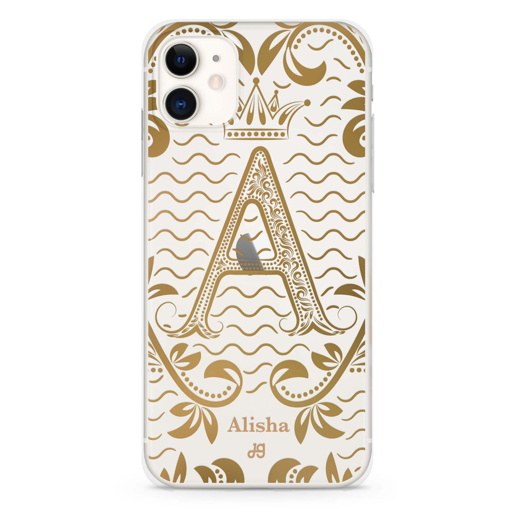 Royal Vintage Monogram iPhone 11 水晶透明保護殼