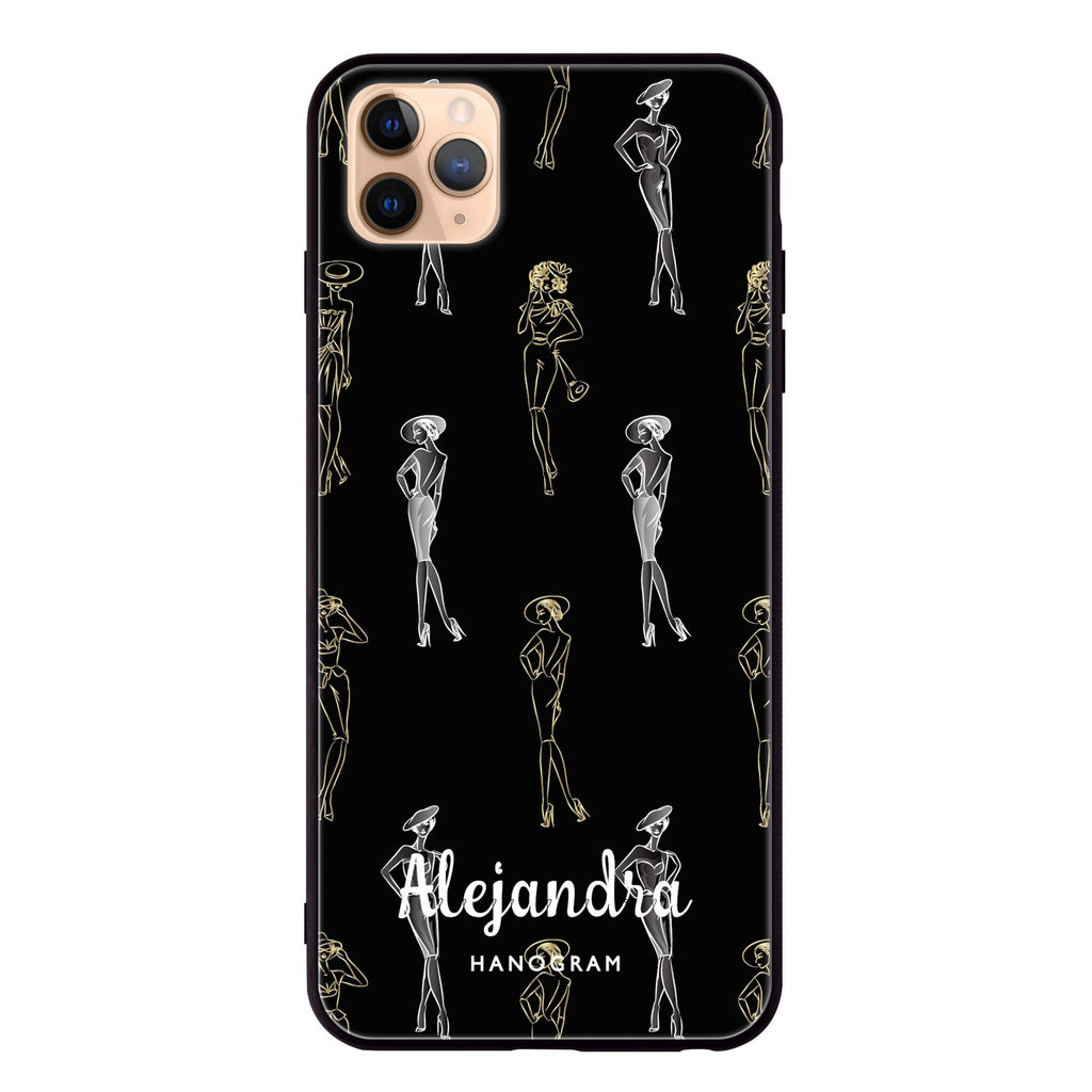Elegant Girls Seamless iPhone 11 Pro 超薄強化玻璃殻