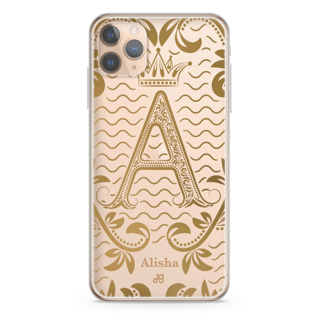 Royal Vintage Monogram iPhone 11 Pro 水晶透明保護殼