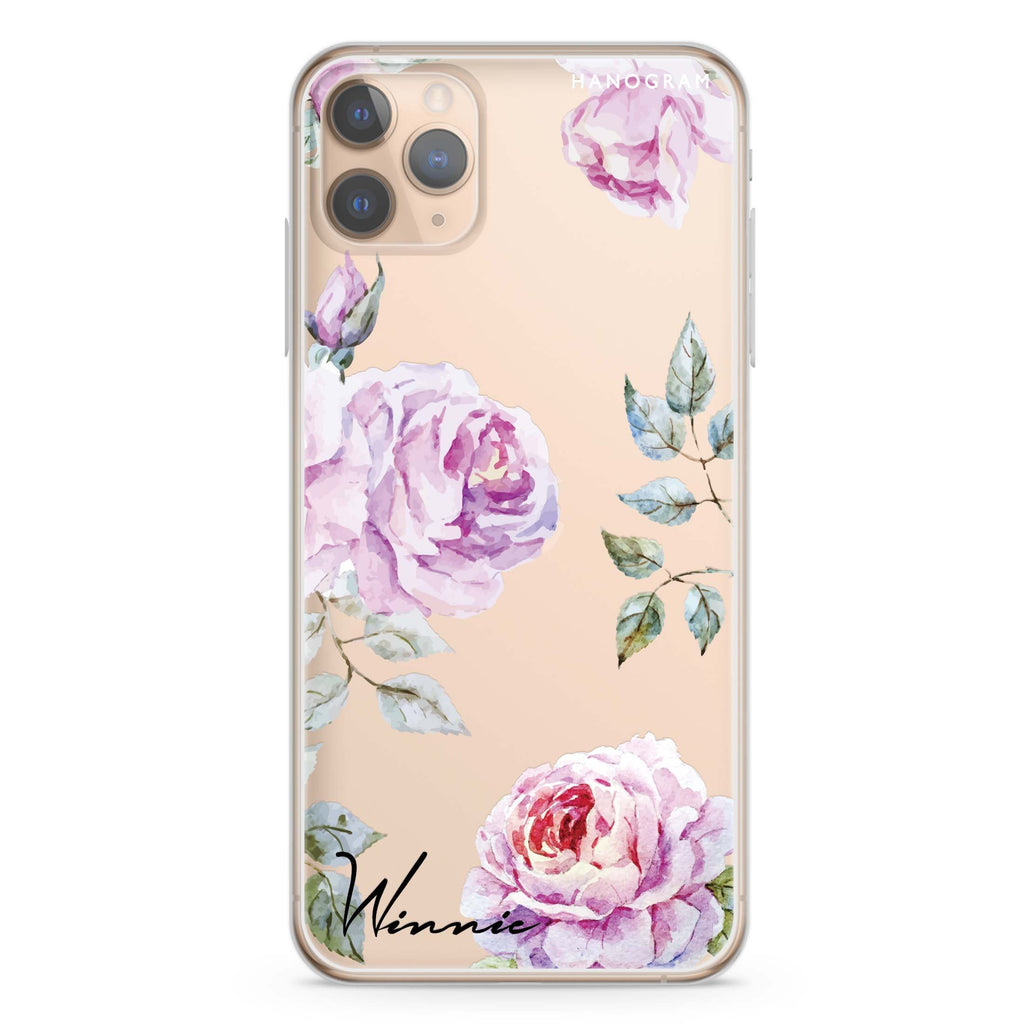 Classic Floral iPhone 11 Pro 水晶透明保護殼