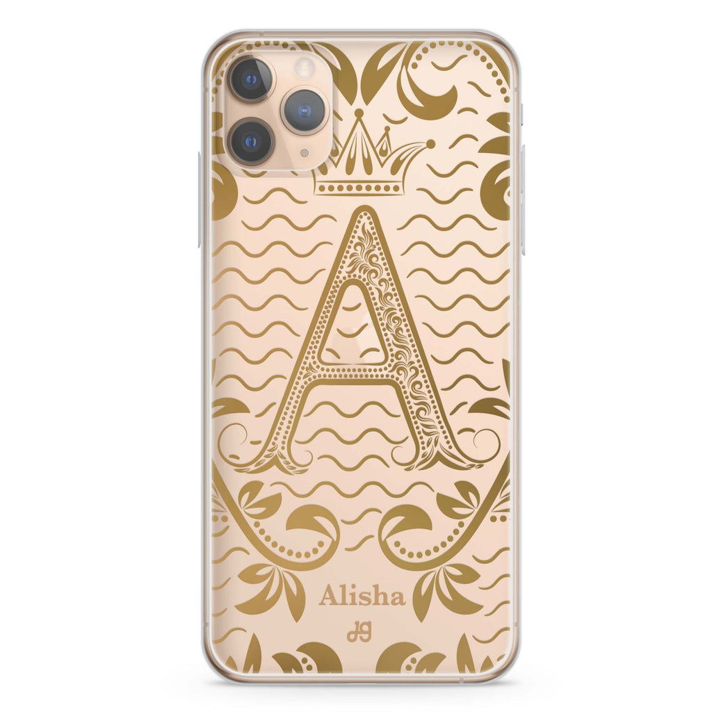 Royal Vintage Monogram iPhone 11 Pro Max 水晶透明保護殼