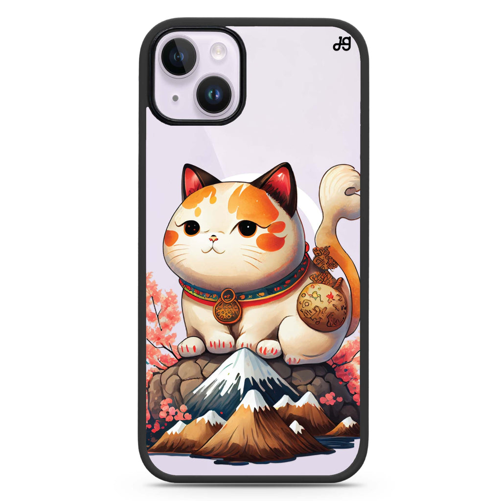 Kawaii Cat iPhone 14 Plus Magsafe 兼容防衝擊保護殼