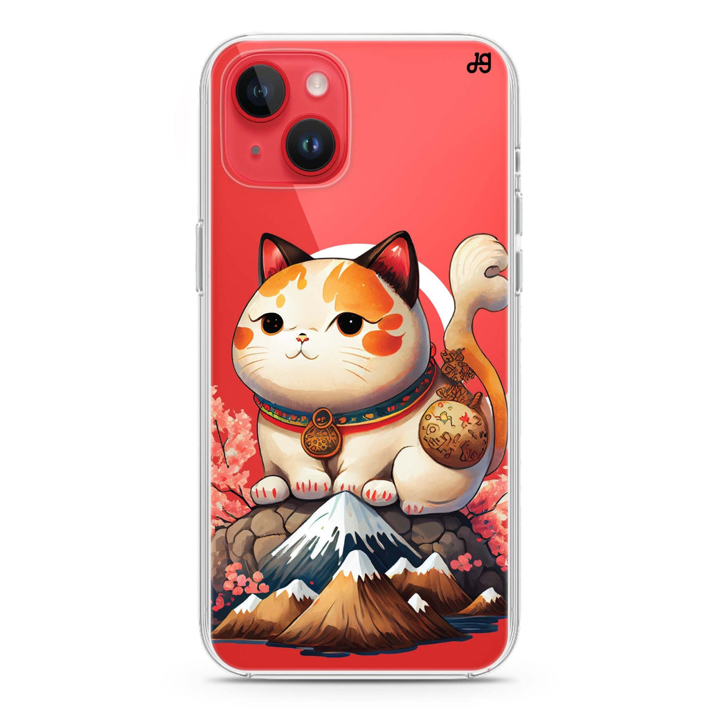 Kawaii Cat iPhone 14 Magsafe 兼容水晶透明保護殼