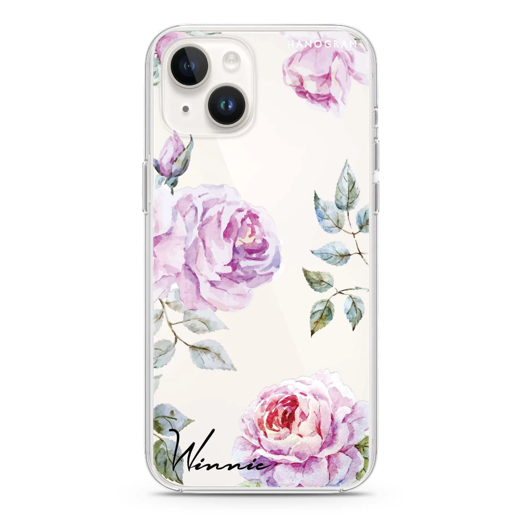 Classic Floral iPhone 14 水晶透明保護殼