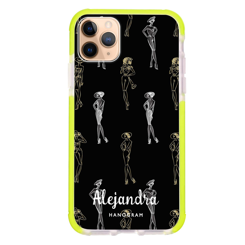 Elegant Girls Seamless iPhone 11 Pro Max 吸震防摔保護殼