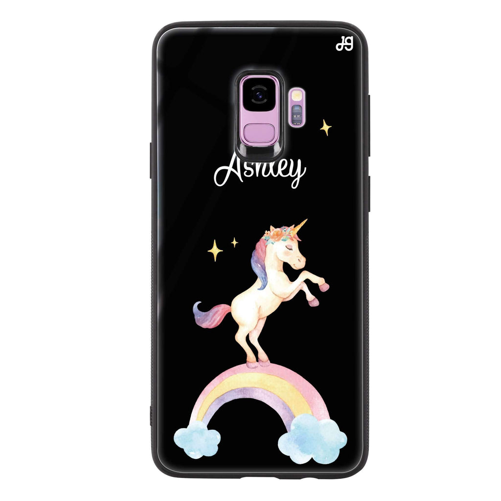 Rainbow Unicorn Unicorn Samsung S9 超薄強化玻璃殻