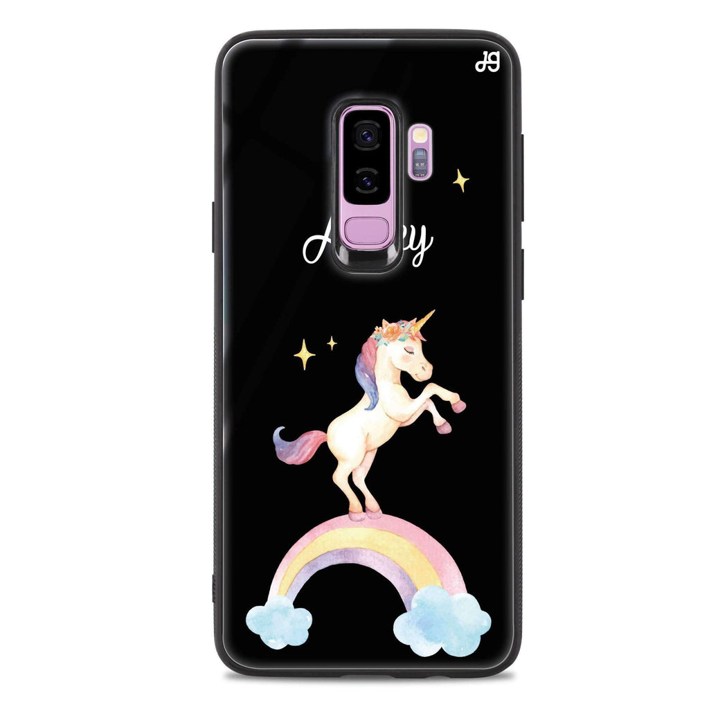 Rainbow Unicorn Unicorn Samsung S9 Plus 超薄強化玻璃殻