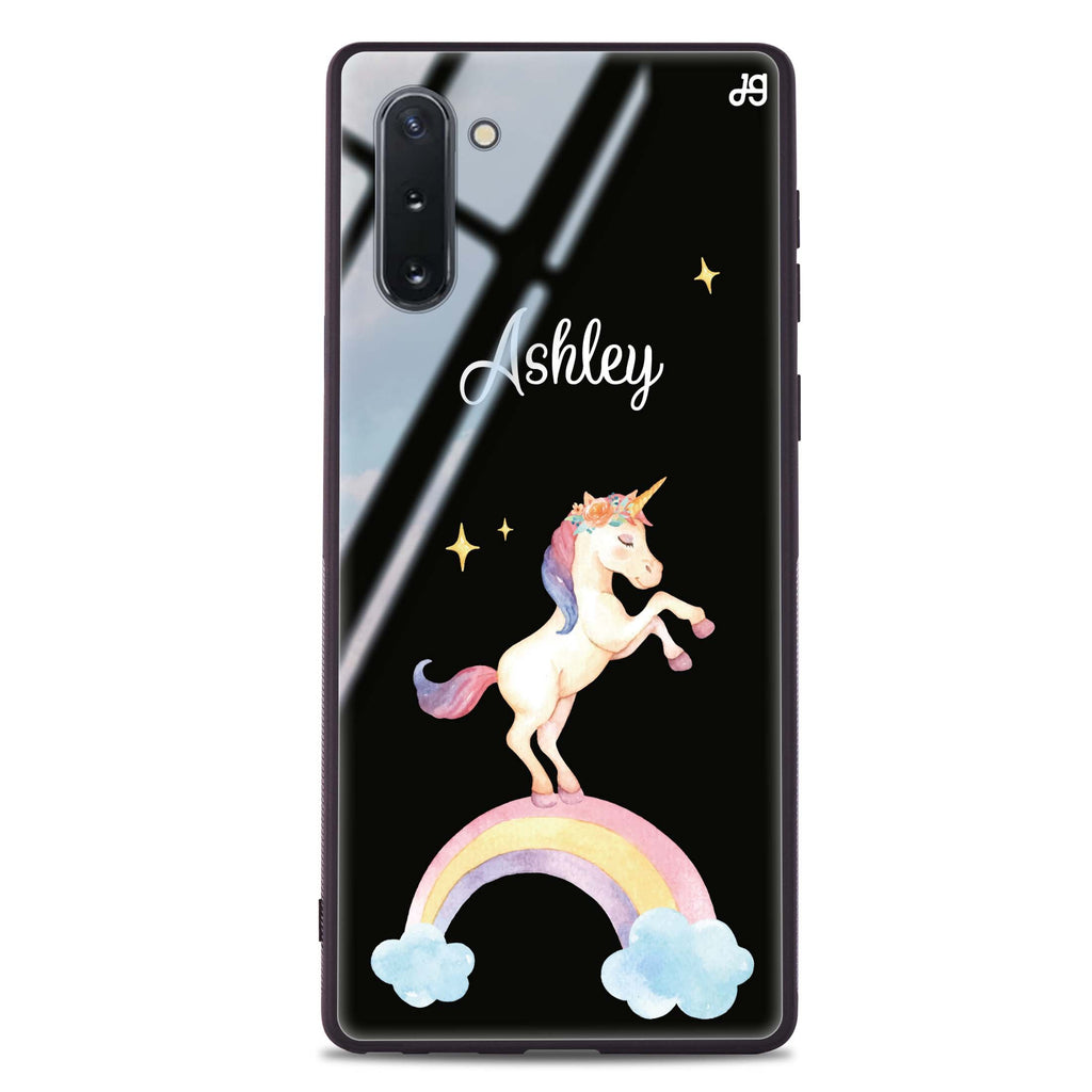 Rainbow Unicorn Unicorn Samsung Note 10 超薄強化玻璃殻