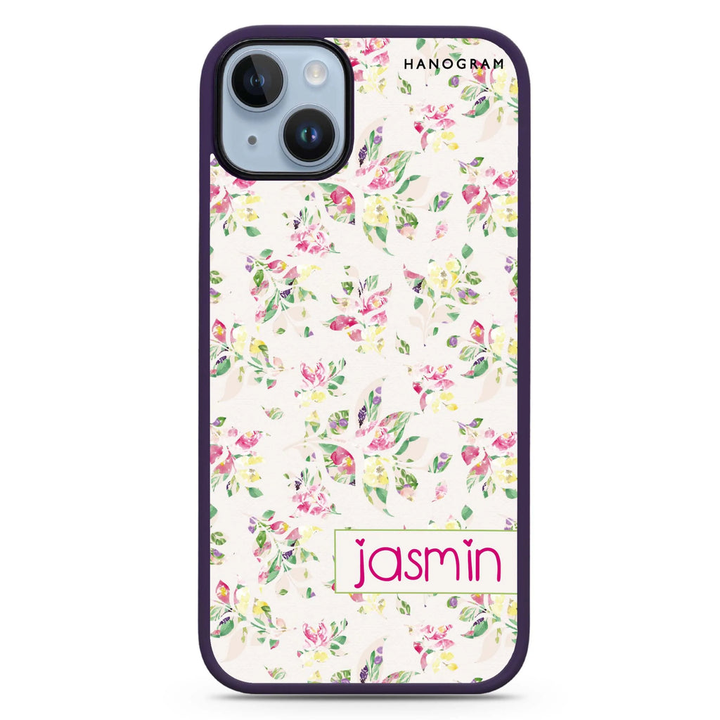 Floral Rain iPhone 14 Plus Magsafe 兼容防衝擊保護殼