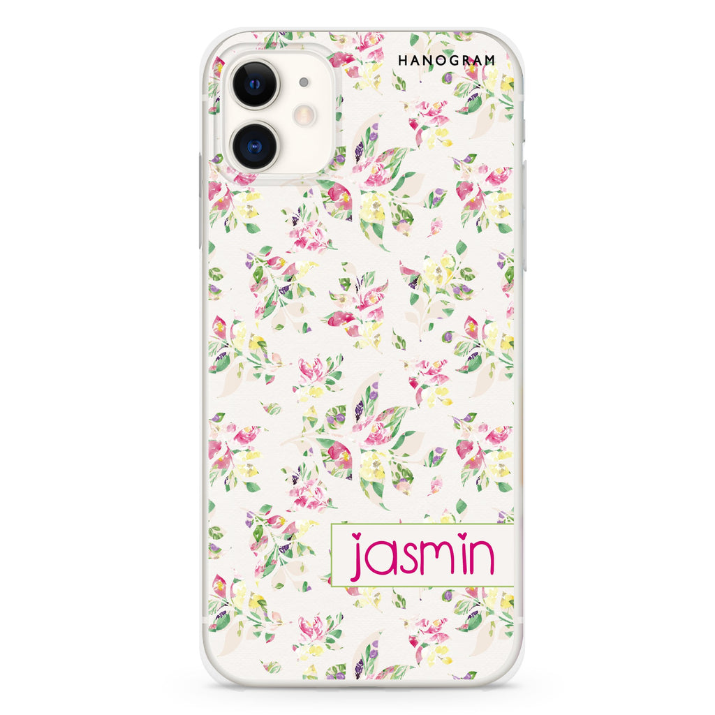 Floral Rain iPhone 11 水晶透明保護殼