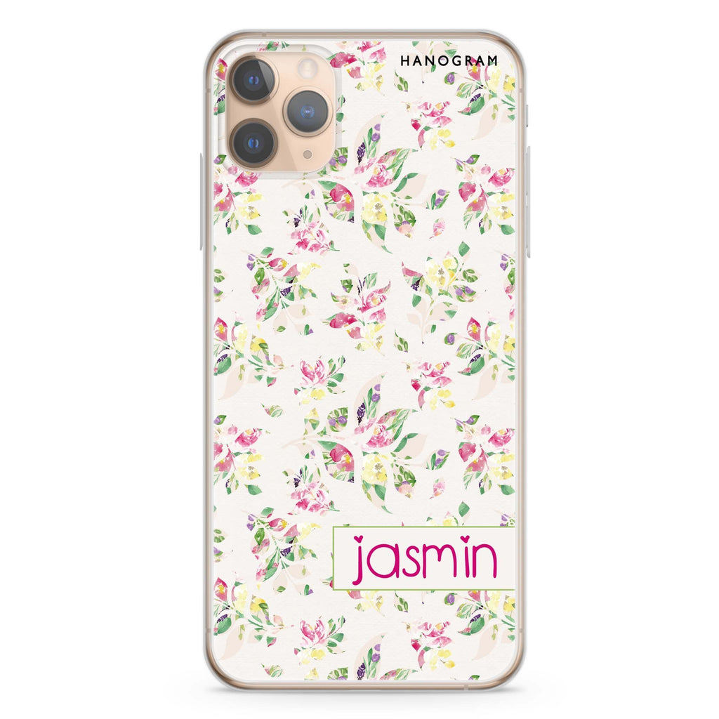 Floral Rain iPhone 11 Pro 水晶透明保護殼