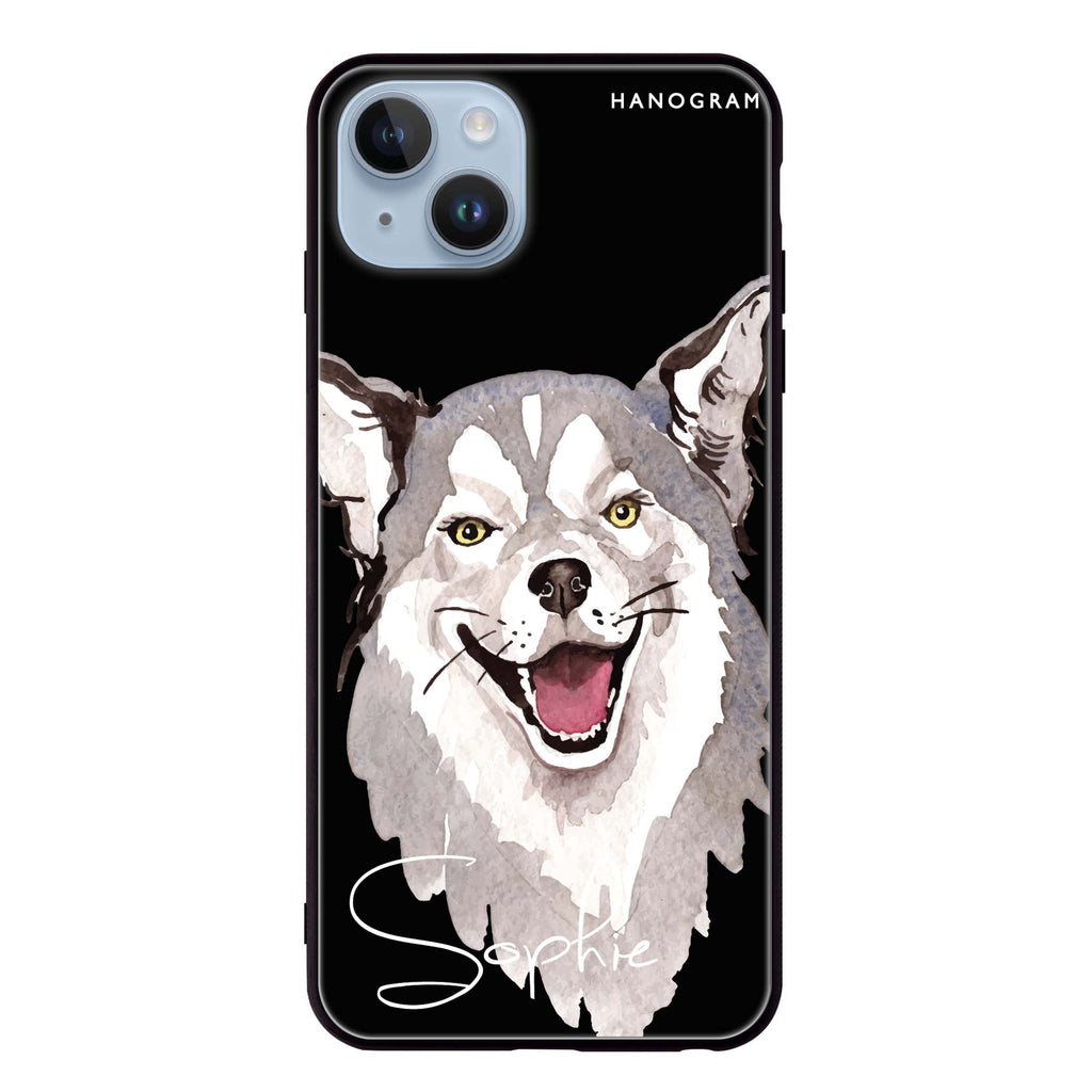 Border Collie iPhone 13 Mini 超薄強化玻璃殻