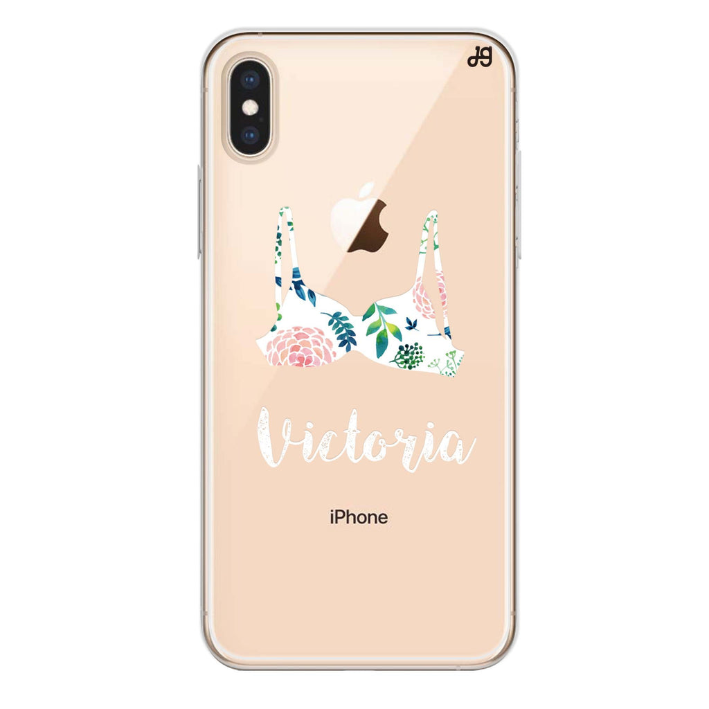 Floral Bra iPhone X 水晶透明保護殼
